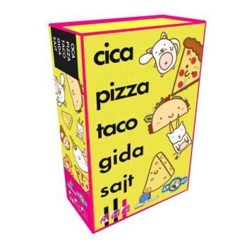 Cica, pizza, taco, gida, sajt társasjáték kép