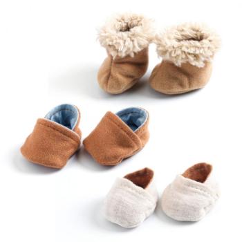 Cipő szett 3 pár - Játékbaba cipőcske - 3 pairs of slippers - DJ07899 kép