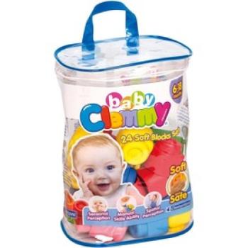 Clemmy Baby Puha építőkockák 24 db táskában kép