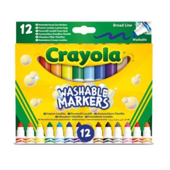 Crayola: 12 db tompahegyű lemosható filctoll kép