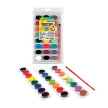 Crayola 24 db-os kimosható vízfesték klt.  kép