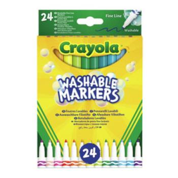 Crayola Kimosható vékony filctoll 24db kép