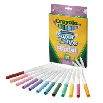 Crayola Pasztell filctoll 12db kép