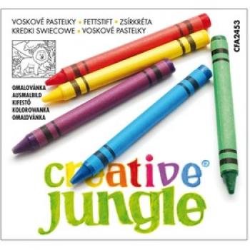 Creative Jungle zsírkréta 12 darabos készlet kép