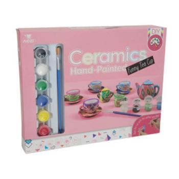 Csináld magad! Festhető porcelán teáskészlet, 15 db-os kép