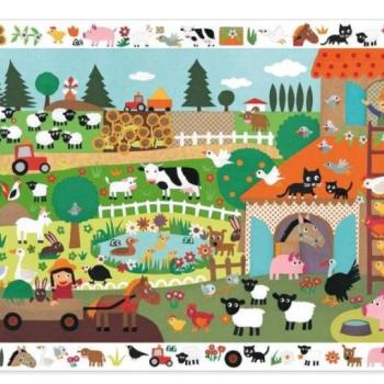 Csodás élet a farmon, 35 db-os megfigyelő puzzle - Djeco kép