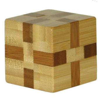 Cube - bambusz puzzle ördöglakat kép