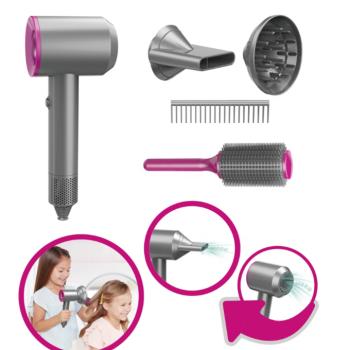 Delux supersonic Játék Hajszárító – interaktív, elemes szépségápolási készlet gyerekeknek (BBJ) kép