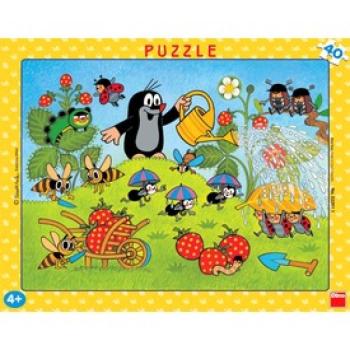 Dino Kisvakond szamócázik 40 darabos puzzle kép