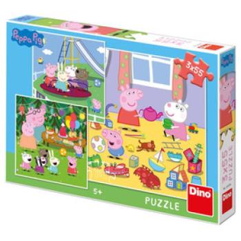 Dino Puzzle 3X55 db - Peppa kép