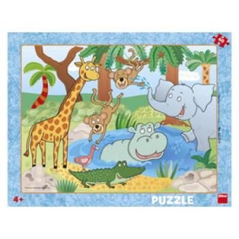 Dino Puzzle 40 db - állatkert kép