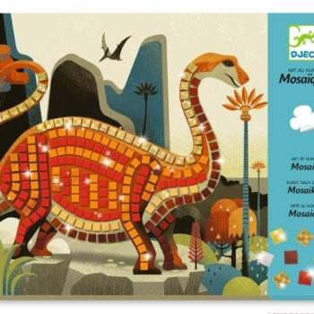 Dinók csillogó mozaik kép készítés - Dinosaurs - Djeco kép