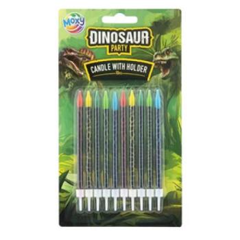 Dínós gyertya tartóval, 8 cm, 10 db kép
