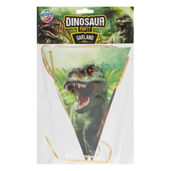 Dínós papír girland, 3 m, 7 zászló kép