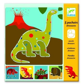 Dinós rajz sablon - Dinosaurs - Djeco kép
