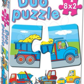 Dohány baby puzzle 2 részes 8 képpel Duo Munkagépek 638-4 kép