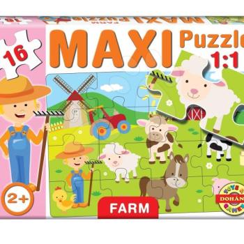 Dohány baby puzzle gyerekeknek Maxi Farm 16 darabos 640-4 kép