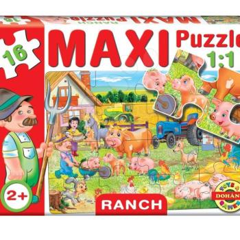 Dohány baby puzzle gyerekeknek Maxi Rancs 16 darabos 640-6 színes kép