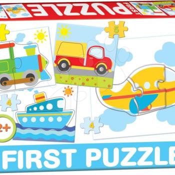 Dohány gyerek puzzle 4 képpel Baby First Közlekedési eszközök 639-3 kép