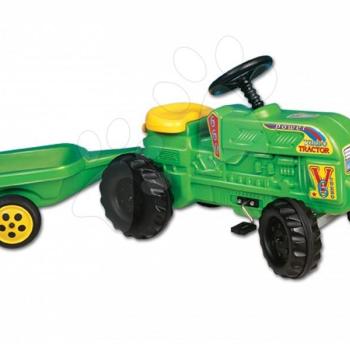 Dohány gyermek traktor kis farmereknek Turbo pótkocsival 100 zöld kép