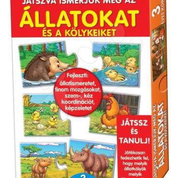 Dohány oktatójáték állatok és kölykeik 636 kép