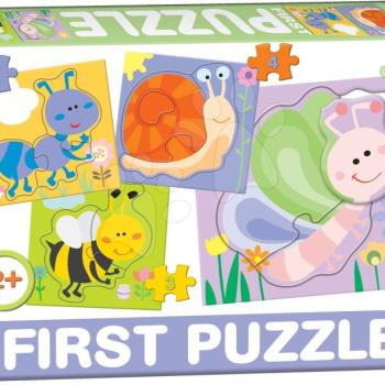 Dohány puzzle 4 képpel Baby First Rovarok 639-4 kép