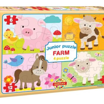 Dohány puzzle Junior Farm 4 Háziállatok 502-9 kép