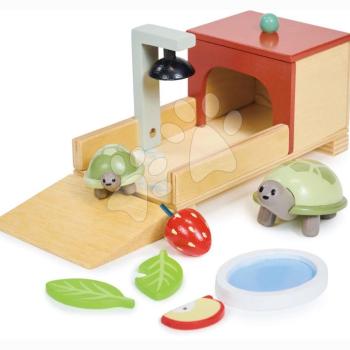 Drevený domček pre korytnačky Tortoise Pet Set Tender Leaf Toys s 2 figúrkami a doplnkami od 3 rokov TL8167 kép