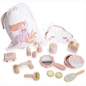 Drevený kúpeľňový set pre bábiku Spa Retreat Set Tender Leaf Toys v textilnej taške s 11 doplnkami od 3 rokov TL8115 kép