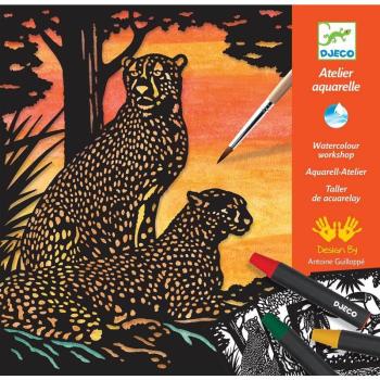 Dzsungel állatok - Akvarell készlet -Backlight - Djeco kép