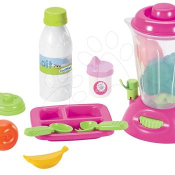 Écoiffier bőrönd turmixgéppel és élelmiszerekkel Nursery játékbabának 12 kiegészítővel 2877 rózsaszín kép