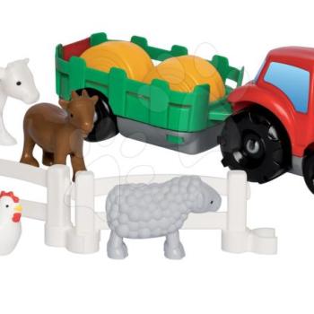 Écoiffier építőjáték Traktor utánfutóval és állatkákkal 3348 kép