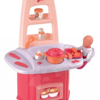 Écoiffier játék pelenkázó asztal kiskonyhával Nursery 2870 rózsaszín-fehér kép
