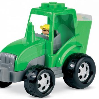 Écoiffier műanyag traktor építőjátékkal Abrick 1584 zöld vagy piros kép