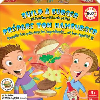 Educa gyerek társasjáték Build a burger 16892 kép