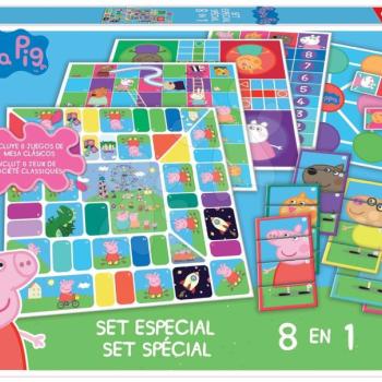 Educa gyerek társasjáték szett Peppa Pig 8in1 Special set angolul 16791 kép