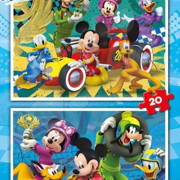Educa gyermek puzzle Mickey Roadster Racers 2x20 darabos 17631 kép