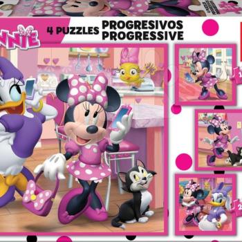 Educa gyermek puzzle Minnie Happy Helpers progresszív 12-16-20-25 17630 kép