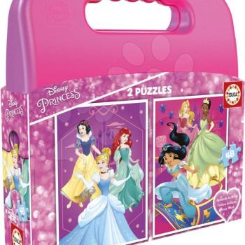 Educa puzzle bőröndben Disney Hercegnők 2x48 részes 17640 kép