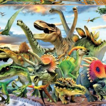Educa puzzle Dinoszaurusz 500 darabos és fix ragasztó 17961 kép