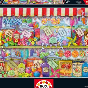 Educa Puzzle Genuine Candy Shop 1000 db 16291 színes kép