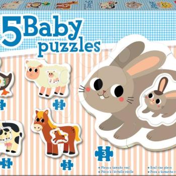 Educa puzzle legkisebbeknek Baby 5 - Állatkák nyuszival 17574 kép
