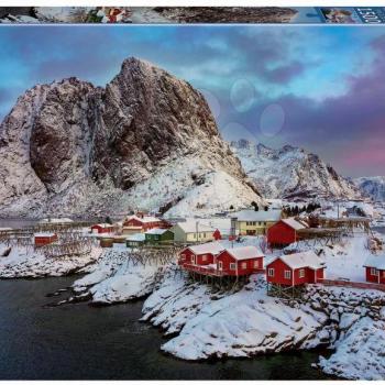 Educa puzzle Lofoten Islands Norway 1500 darabos és fix ragasztó 17976 kép