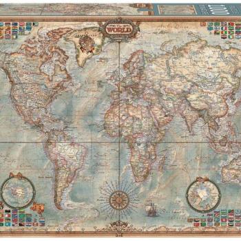 Educa Puzzle O Mundi Political Map of the world 1000 db 16764 kép