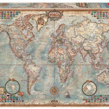 Educa Puzzle Politikai világtérkép 1 500 db 16005 színes kép