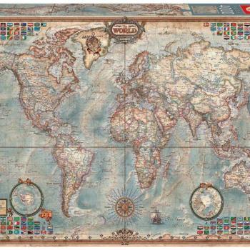 Educa Puzzle The World Executive Map 4000 db 14827 színes kép
