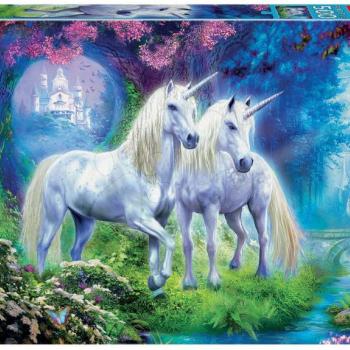Educa puzzle Unicorns in the forest 500 darabos és fix ragasztó 17648 kép