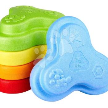 Egyensúlyozó kövek textúrált felülettel Heppy Rocks BIG 5 egyensúlyozó kocka egyensúly fejlesztésére 120 kg teherbírással 12 hó-tól kép