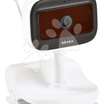 Elektronikus bébiőr Video Baby Monitor Zen Nomad White Beaba mobilhoz csatlakoztatható széles látószögű kamerával és infravörös éjjellátóval kép
