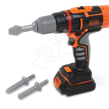 Elektronikus fúrógép Black&Decker Electrical Drill Smoby fénnyel és 2 fúrószárral kép